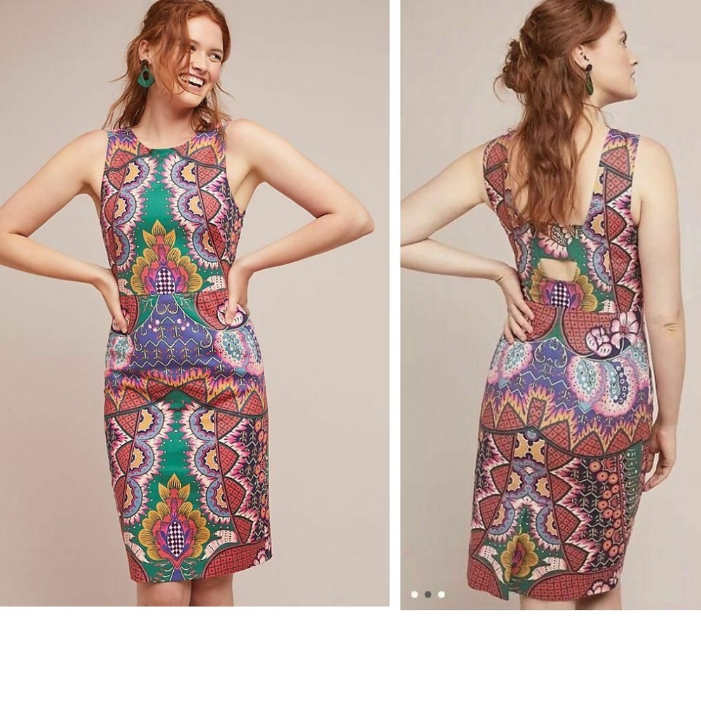 Anthropologie KALEIDOSCOPE COLUMN DRESS - Picture 1 of 7